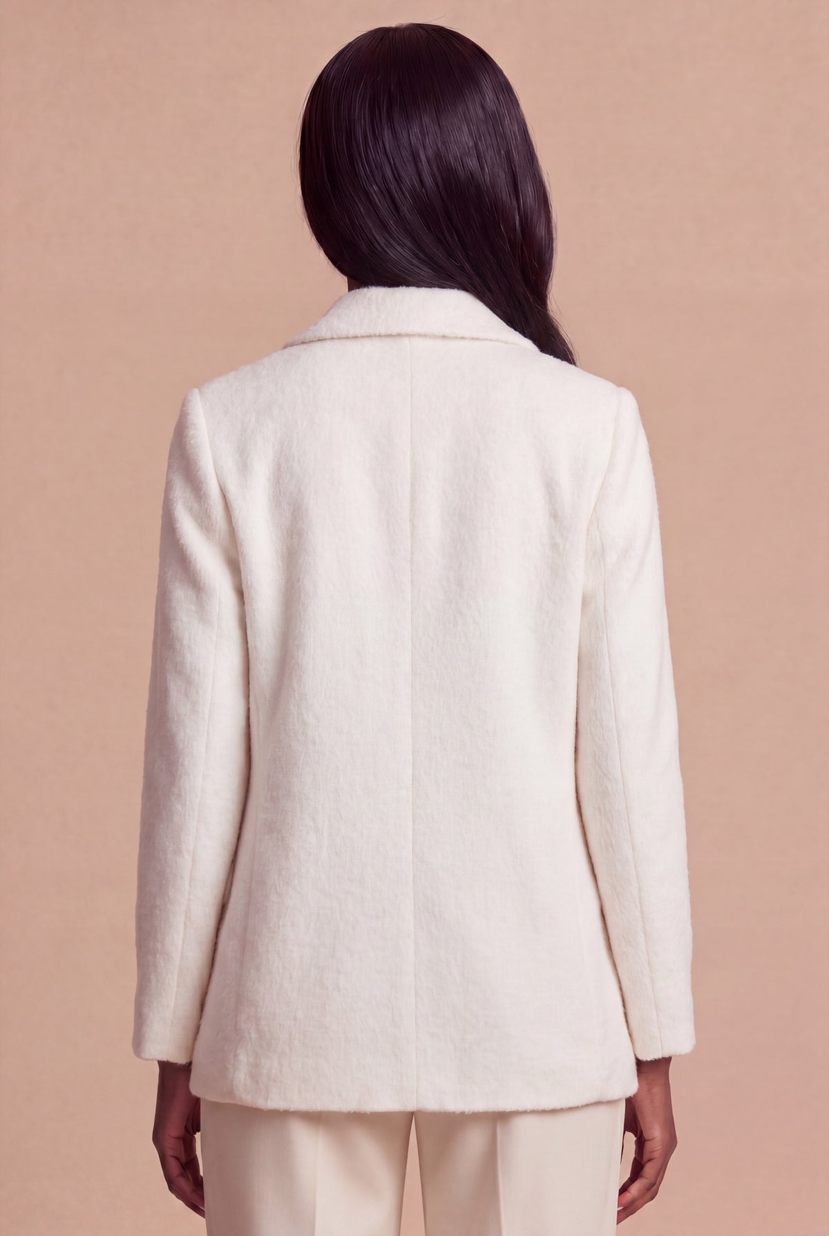 Blazer Leyla RUYA — Crème, vue de dos