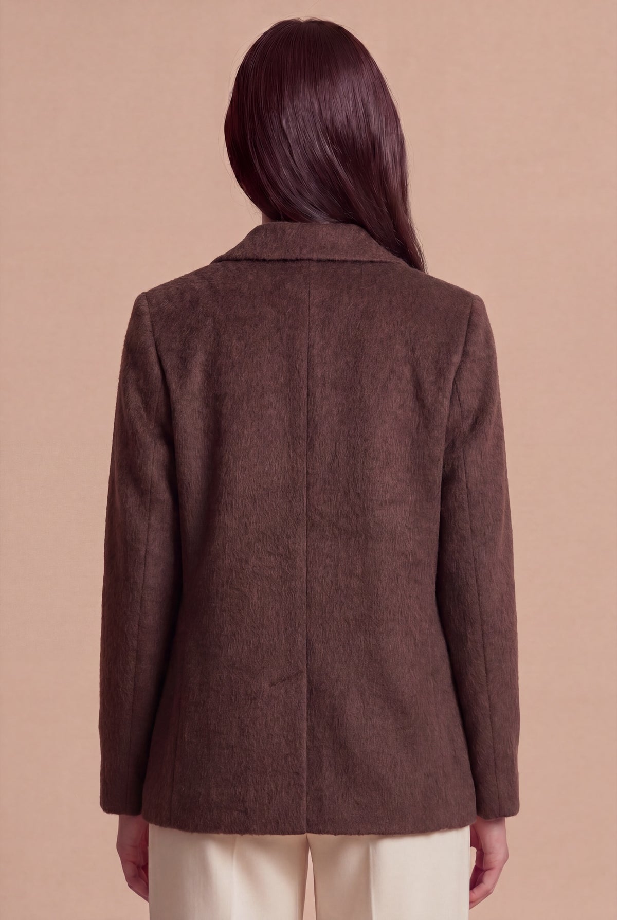 Blazer Leyla RUYA — Marron, vue de dos