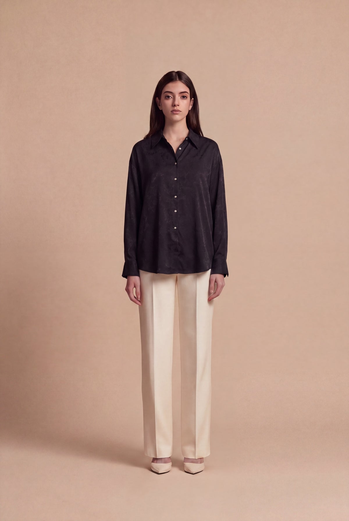 Chemise Ceyda RUYA — Noir, vue de face