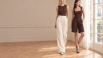 RUYA — collection Pantalons & Bermudas, pantalon large crème