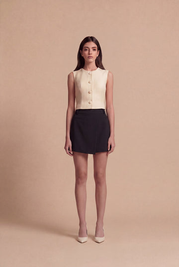 Gilet Selin RUYA — Beige, vue de face