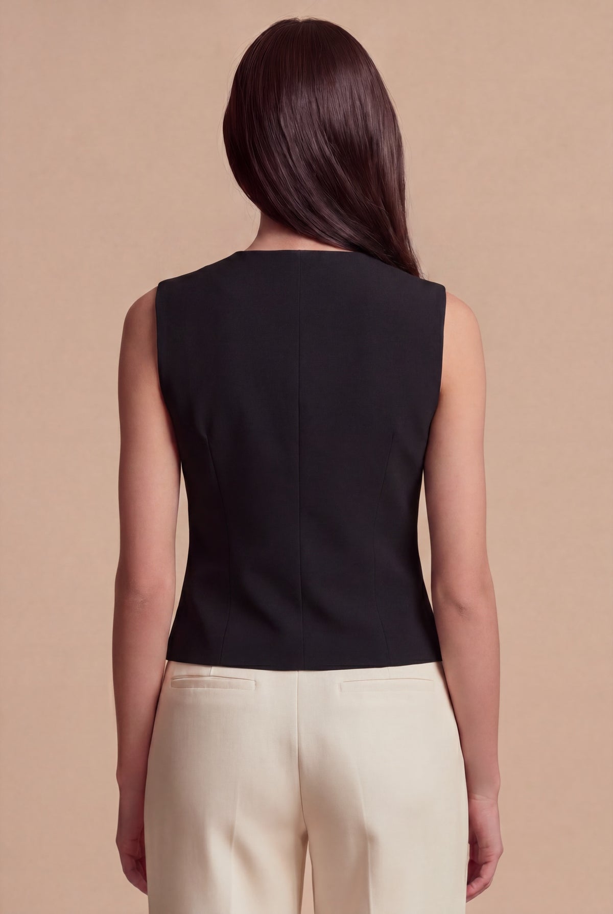 Pantalon Sena RUYA — Crème, vue de dos